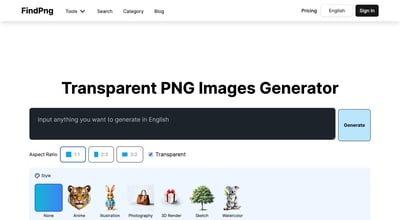 FindPng - Free AI PNG Maker Online, Background Remover preview